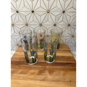 Vintage Swanky Swig Juice Glasses | Set of‎ 5